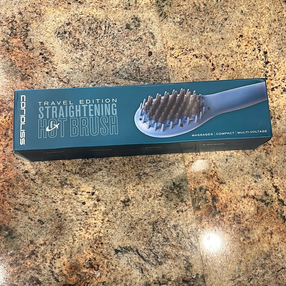 NIB Corioliss Travel Edition Straightening Hot Brush